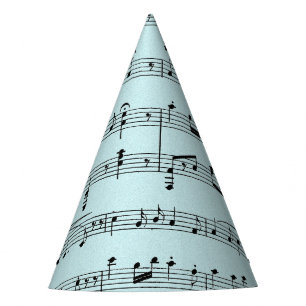 Chapeaux De Fètes Partition de musique bleue