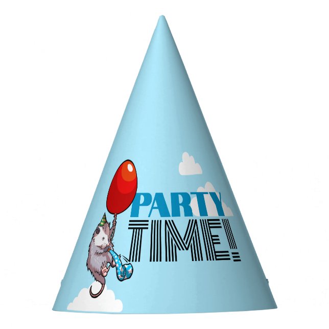 Chapeaux De Fètes PARTY TIME! Possum Funny Flottant Opossum (Devant)