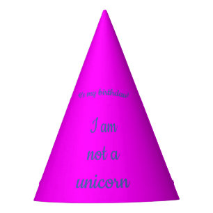 Chapeaux De Fètes Pas Unicorn Joyeux anniversaire Pink Magenta Casqu