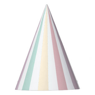 Chapeaux De Fètes Pastel Colours Stripes Anniversaire de enfant de c