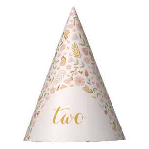 Chapeaux De Fètes Pastel Fleur sauvage Printemps Anniversaire