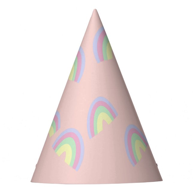 Chapeaux De Fètes Pastel Rainbow Party Casquette (Devant)