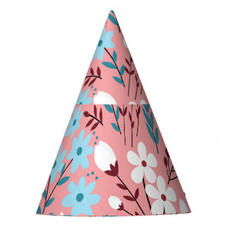 Chapeaux De Fètes Pastel Rose Floral Motif sans Seamless.