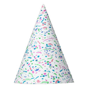 Chapeaux De Fètes Pastel Splatter Confetti Imprimer