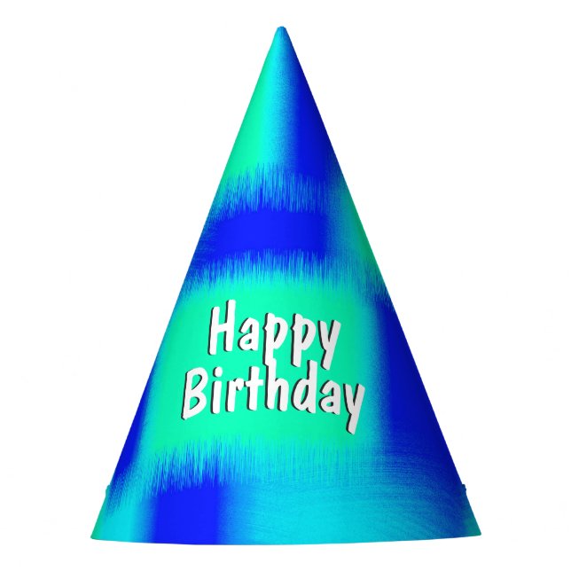 Chapeaux De Fètes Patchwork bleu et vert (Devant)