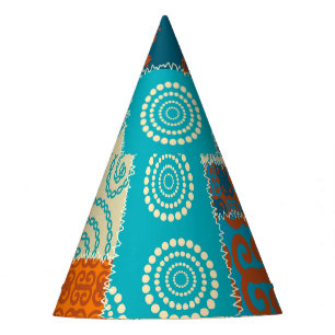 Chapeaux De Fètes patchwork indien, arrière - plan vintage sans soud