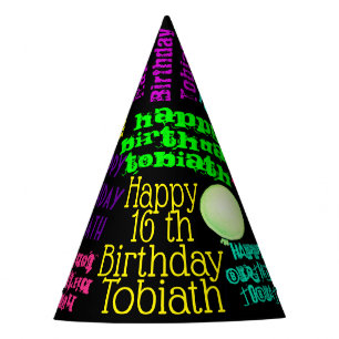 Chapeaux De Fètes Peinture colorée ou anniversaire personnalisé pa