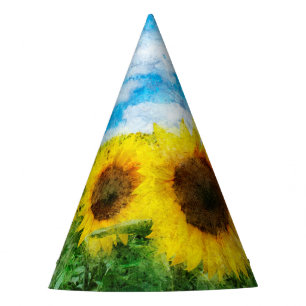 Chapeaux De Fètes Peinture de tournesols