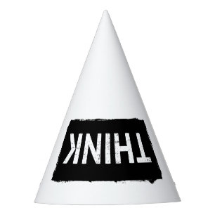 Chapeaux De Fètes PENSEZ... Drôle Dumb Nerdy Stupid Dunce Casquette