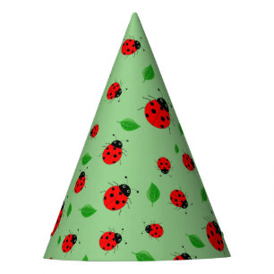 Chapeaux De Fètes Pente de motif Enfants mignonne femme bug & green