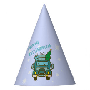 Chapeaux De Fètes Père Noël vue de devant Joyeux Noël