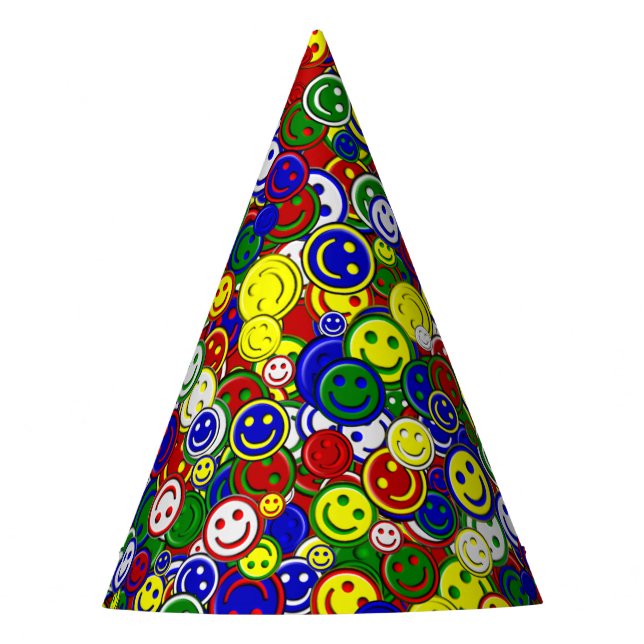 Chapeaux De Fètes Perles de visage Joyeuses primaires, CASQUETTES DE (Devant)