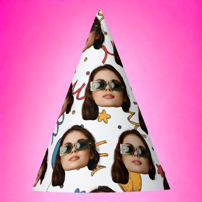 Chapeaux De Fètes Personnalisé Anniversaire, Photo, Visage, Motif, D (Créateur téléchargé)