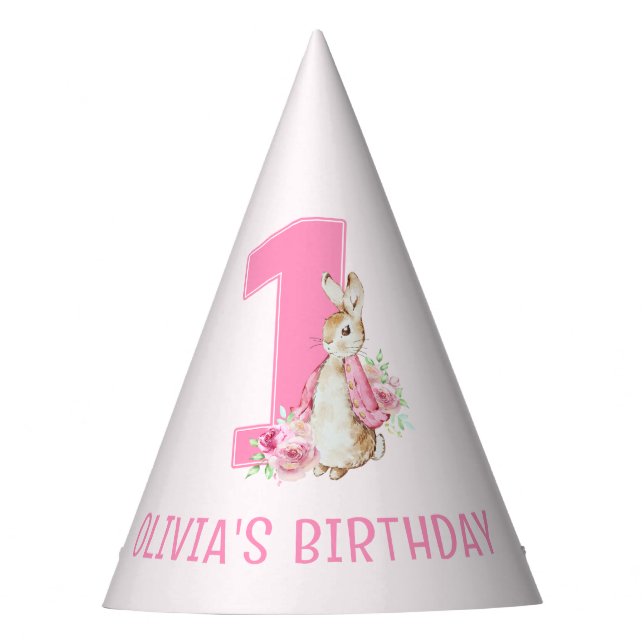 Chapeaux De Fètes Peter Rabbit | Premier anniversaire (Devant)