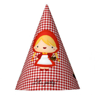 Chapeaux De Fètes Petit chaperon rouge sur En vichy rouge