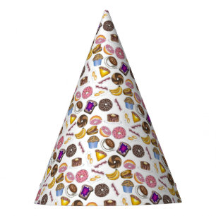 Chapeaux De Fètes Petit-déjeuner Brunch Nourriture Bagel Donut OEufs