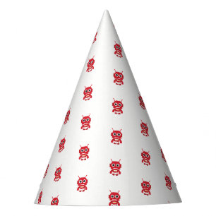 Chapeaux De Fètes Petit Robot rouge rétro