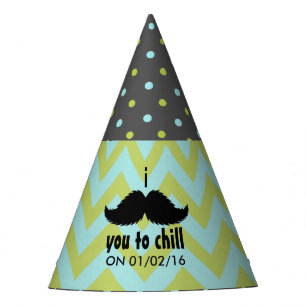 Chapeaux De Fètes Petite Homme Hipster Moustache Fête d'Anniversaire