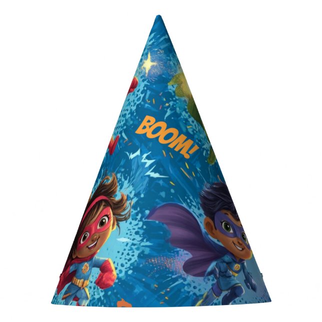 Chapeaux De Fètes Petite Super-héros Fête (Devant)