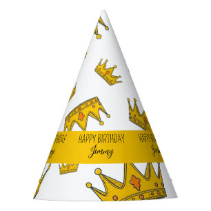 Chapeaux De Fètes Photo Couronne blanche et jaune mignonne Anniversa