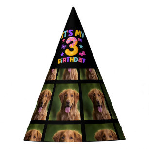 Chapeaux De Fètes Photo de chien personnalisé Casquette de fête de 3