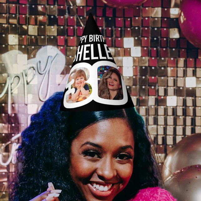 Chapeaux De Fètes Photos de 30e anniversaire maintenant personnalisé (Créateur téléchargé)