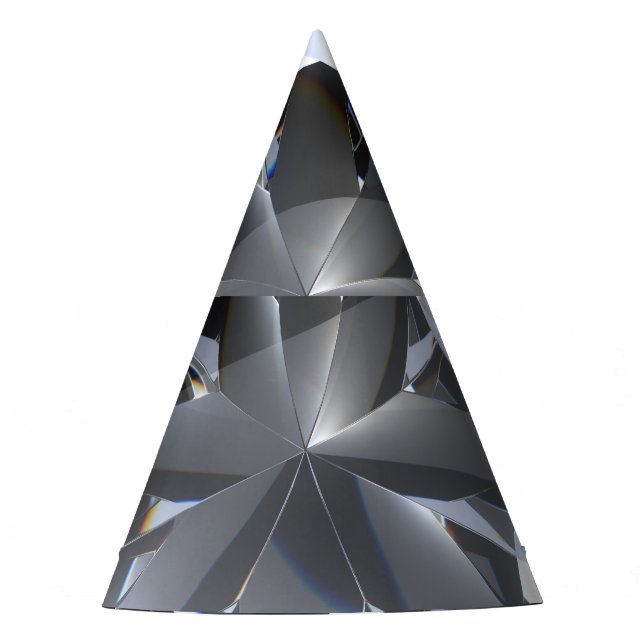 Chapeaux De Fètes Pierre de diamant : l'espace noir brille. (Devant)