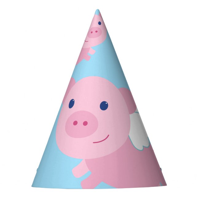 Chapeaux De Fètes Pig volant mignon 1er anniversaire Casquettes de f (Devant)