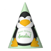 Pingouin fête d'anniversaire Vert
