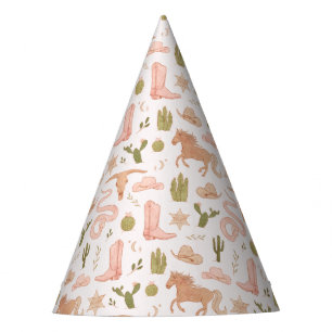 Chapeaux De Fètes Pink Cowgirl Western Anniversaire