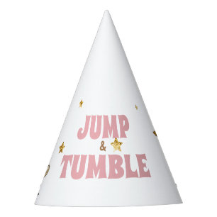 Chapeaux De Fètes Pink Jump & Tumble Gymnastique Anniversaire