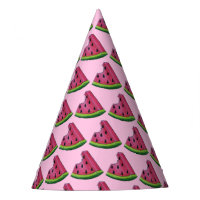 Pique-nique Pink Green Watermelon Slice Anniversai