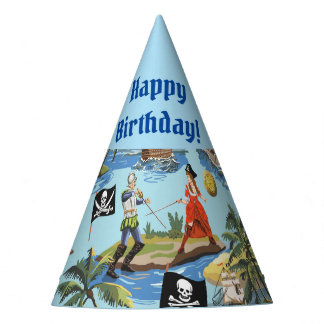 Chapeaux De Fètes Pirates Joyeux anniversaire