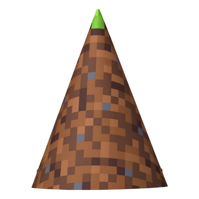 Chapeaux De Fètes Pixel grass gamer birthday  (Devant)