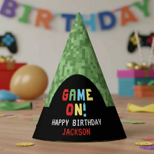 Chapeaux De Fètes Pixels Jeu d'Arcade Niveau Supérieur Anniversaire 