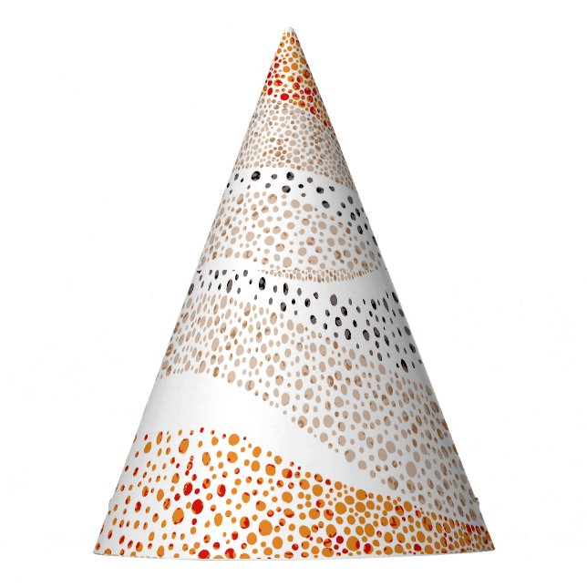 Chapeaux De Fètes Pointillisme Wavy Polka : Doux Doux Textile (Devant)