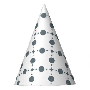 Chapeaux De Fètes Points gris, motif à pois, points, pois