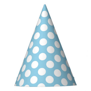 Chapeaux De Fètes Pois Bleus, Motif Pointe Polka, Points, Pointe