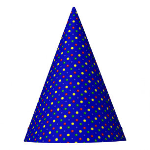 Chapeaux De Fètes Pois principal - Bleu PAPIER CASQUETTES