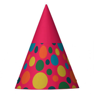 Chapeaux De Fètes Pois rose vif
