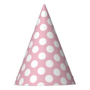 Chapeaux De Fètes Pois roses, Motif Pointe Polka, Points, Pointe