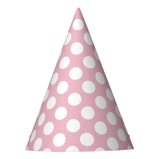 Chapeaux De Fètes Pois roses, Motif Pointe Polka, Points, Pointe (Devant)