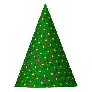 Chapeaux De Fètes Pois-Vert-PAPIER CASQUETTES