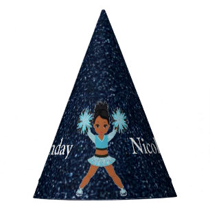 Chapeaux De Fètes Pom-pom girl "Joyeux anniversaire" Personnalisé