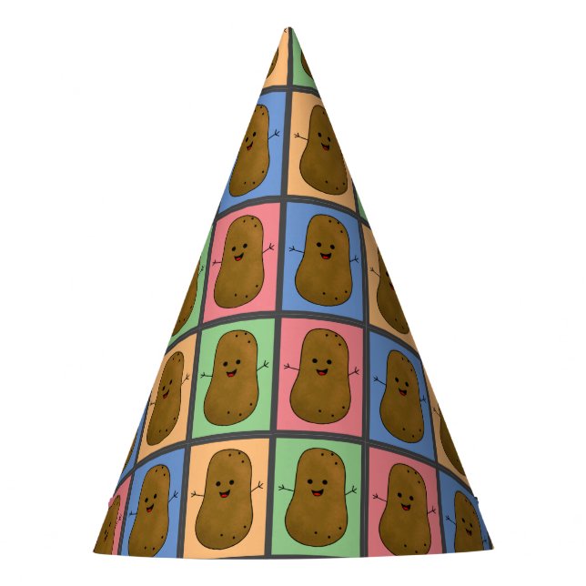 Chapeaux De Fètes Pomme de terre de style Pop Art  (Devant)