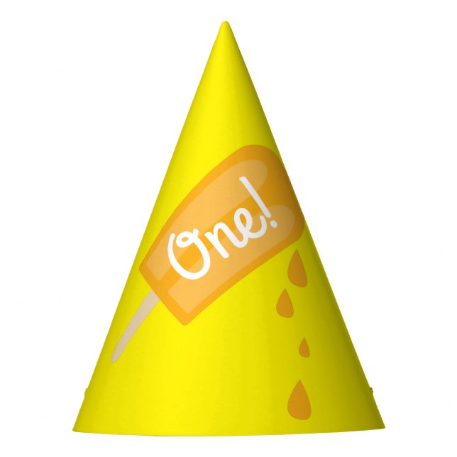 Chapeaux De Fètes Popsicle mignonne Été 1er Anniversaire Thème de fê (Devant)
