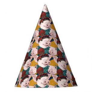 Chapeaux De Fètes Porcs avec le motif de casquettes