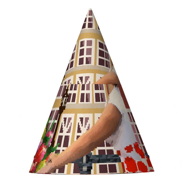 Chapeaux De Fètes Poster d'Amsterdam : Pin-Up Girl Cycling. (Devant)