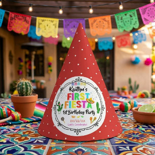 Chapeaux De Fètes Première Fiesta Anniversaire Coloré 1ère Fête Mexi