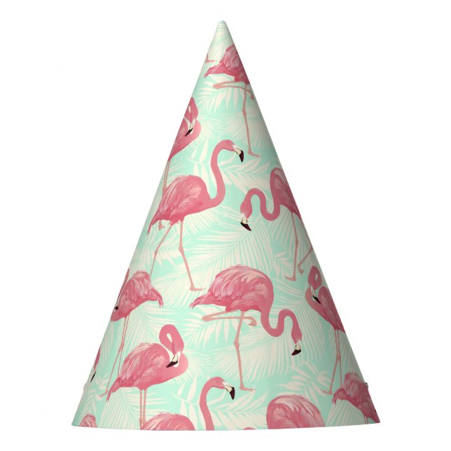 Chapeaux De Fètes Preppy Chic Elegant Pink Flamingo Motif (Devant)